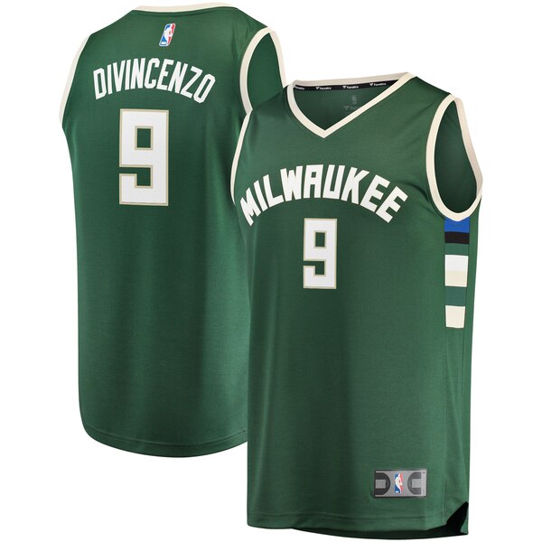 Maglia Donte DiVincenzo 9 2019-2020 Milwaukee Bucks verde