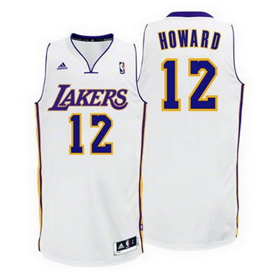 maglia basket dwight howard 12 los angeles lakers rev30 bianca