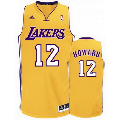 canotta nba dwight howard 12 los angeles lakers rev30 giallo