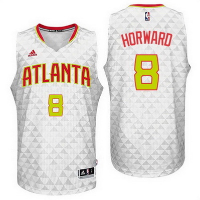 maglia nba dwight howard 8 2016 atlanta hawks rev30 bianca