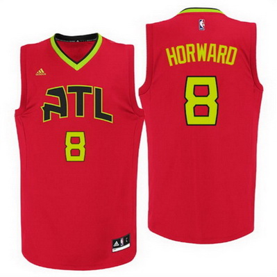 maglia dwight howard 8 2016 atlanta hawks rev30 rosso