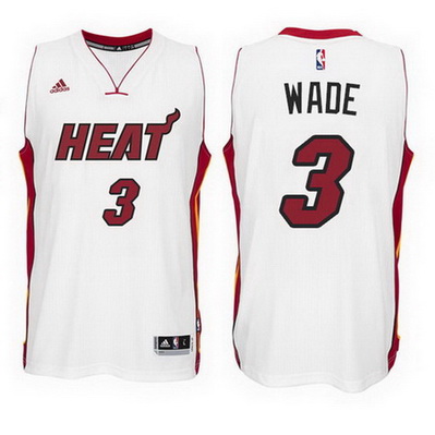 canotta nba dwyane wade 3 2015 miami heat bianca