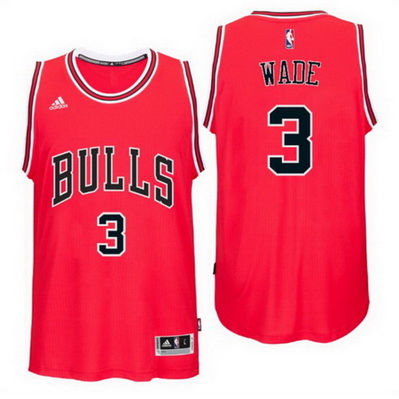 maglia basket dwyane wade 3 chicago bulls rev30 rosso