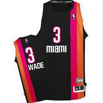 canotta uomo dwyane wade 3 retro miami heat nero