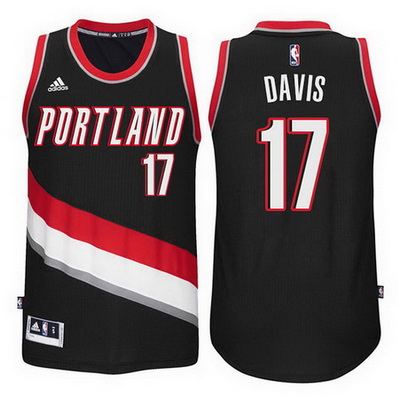 maglia ed davis 17 2015 portland trail blazers nero