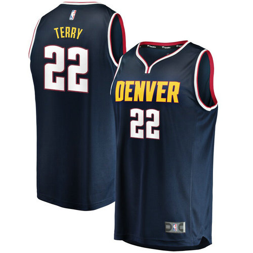 maglia nba Emanuel Terry 22 2019 denver nuggets navy