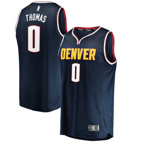 maglia nba emmanuel mudiay 0 2018-2019 denver nuggets navy