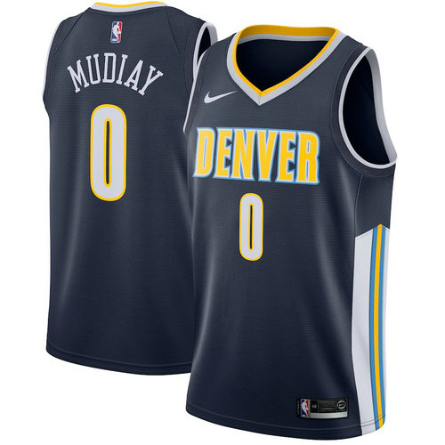 maglia nba emmanuel mudiay 0 2018-2019 denver nuggets navy