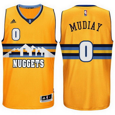 maglia nba emmanuel mudiay 0 denver nuggets giallo