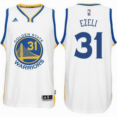 maglia nba festus ezeli 31 golden state warriors bianca