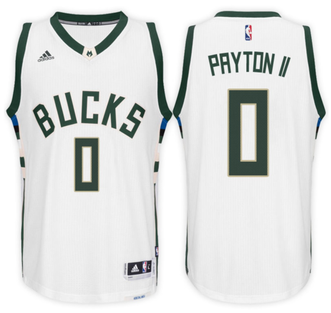 Maglia Gary Payton II 0 2017 Milwaukee Bucks Bianca