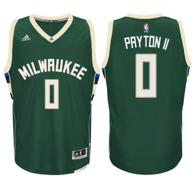 Maglia Gary Payton II 0 2017 Milwaukee Bucks Verde