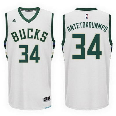 canotta giannis antetokounmpo 34 2016 milwaukee bucks bianca