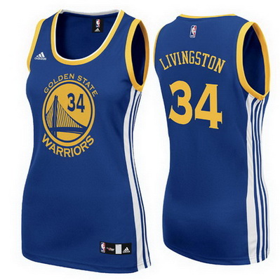 canotta basket donna golden state warriors shaun livingston 34 blu