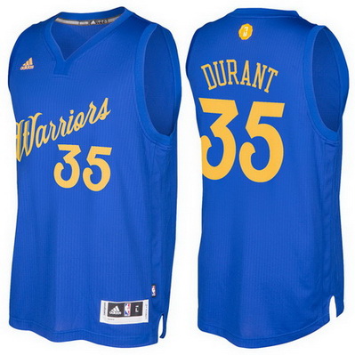 maglia basket golden state warriors natale 2016 kevin durant 35 blu