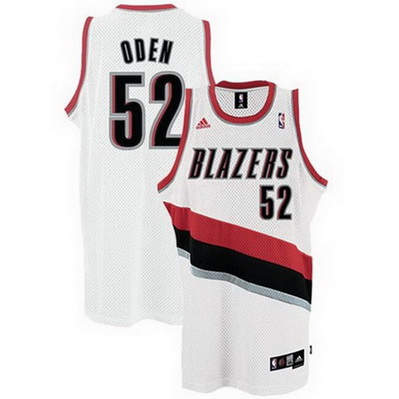 canotta basket greg oden 52 portland trail blazers bianca