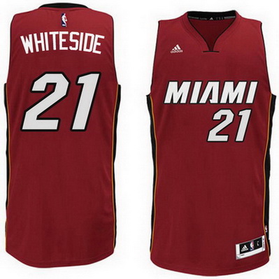 maglia nba hassan whiteside 21 2015 miami heat rosso