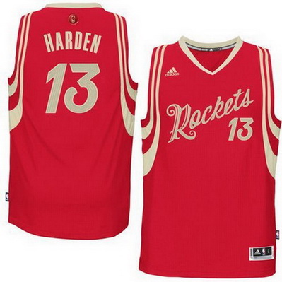 maglie basket houston rockets natale 2015 james harden 13 rosso