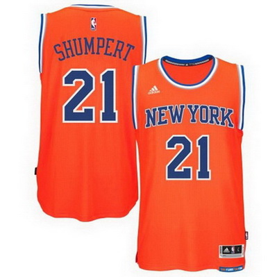 maglia nba iman shumpert 21 2015 new york knicks arancia