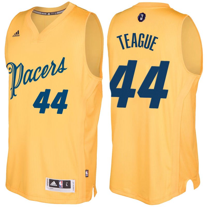 Maglia Indiana Pacers Natale 2016 Jeff Teague 44 Giallo