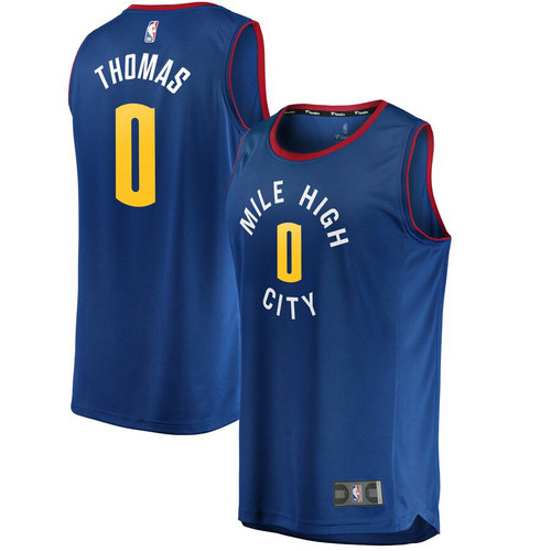 maglia nba Isaiah Thomas 0 2019 denver nuggets Bleu