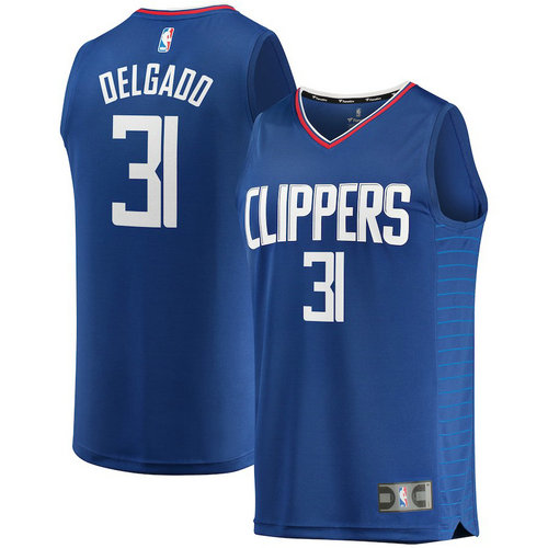 canotta nba JAngel Delgado 31 2018-2019 los angeles clippers blu