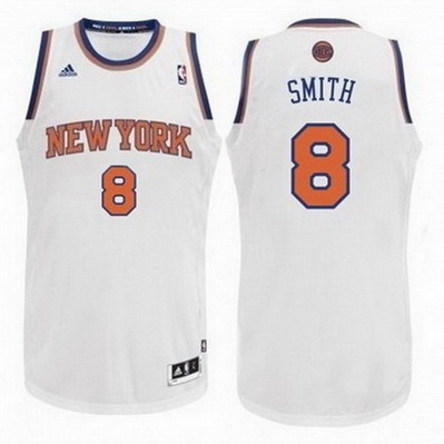 maglia basket jr smith 8 new york knicks rev30 bianca