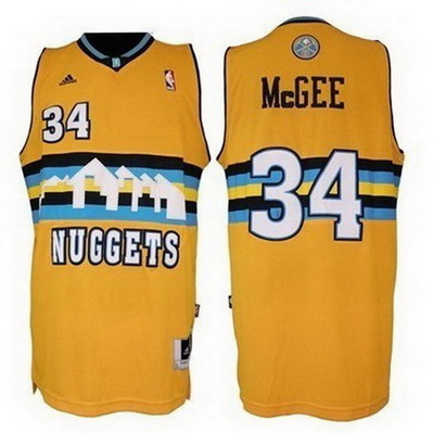 canotta uomo javale mcgee 34 denver nuggets rev30 giallo