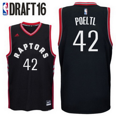 canotta jakob poeltl 42 2016 toronto raptors nero