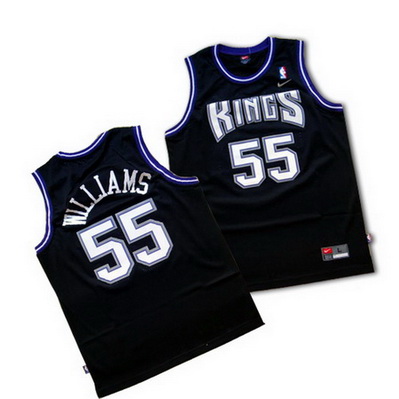 canotta basket jason williams 55 sacramento kings nero