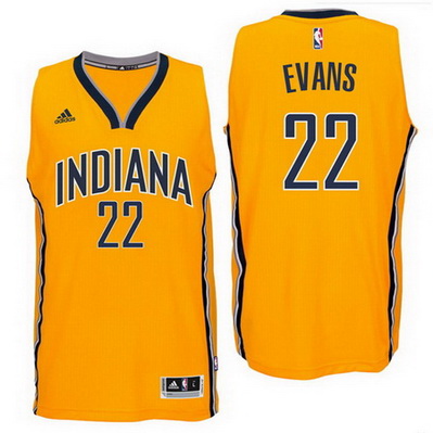 maglia jeremy evans 22 2016 indiana pacers giallo