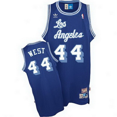 maglia basket uomo jerry west 44 los angeles lakers blu