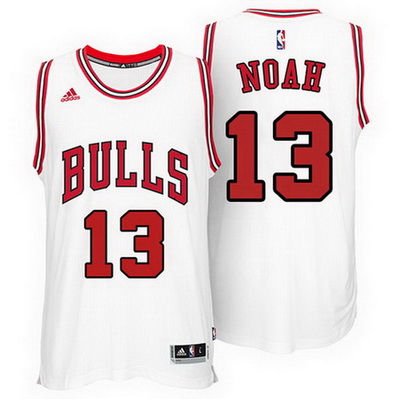 maglia nba joakim noah 13 2016 chicago bulls bianca