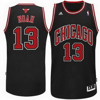 canotta basket joakim noah 13 chicago bulls rev30 nero