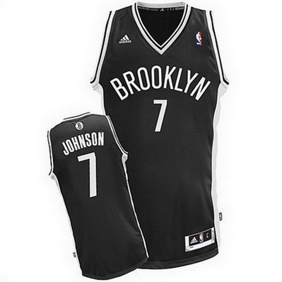 maglia basket joe johnson 7 brooklyn nets rev30 nero