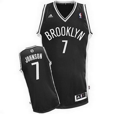 maglia basket joe johnson 7 brooklyn nets rev30 nero