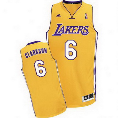 maglia nba jordan clarkson 6 los angeles lakers rev30 giallo