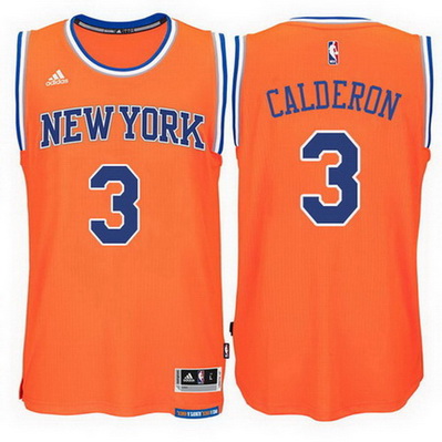 maglia jose calderon 3 2015 new york knicks arancia