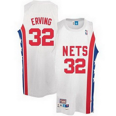 canotta basket julius erving 32 retro brooklyn nets bianca