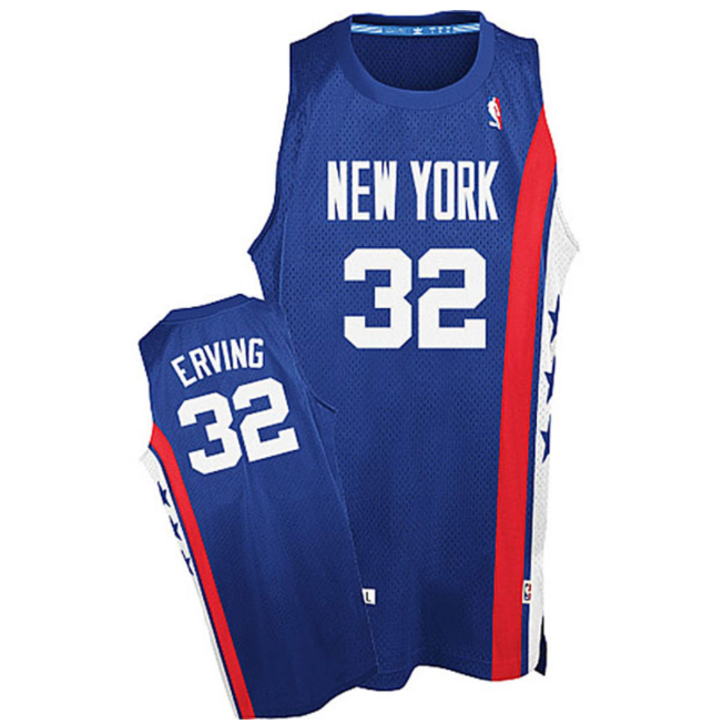 canotta basket Julius Erving 32 retro brooklyn nets blu