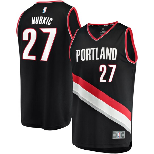 maglia jusuf nurkic 27 2020 portland trail blazers nero