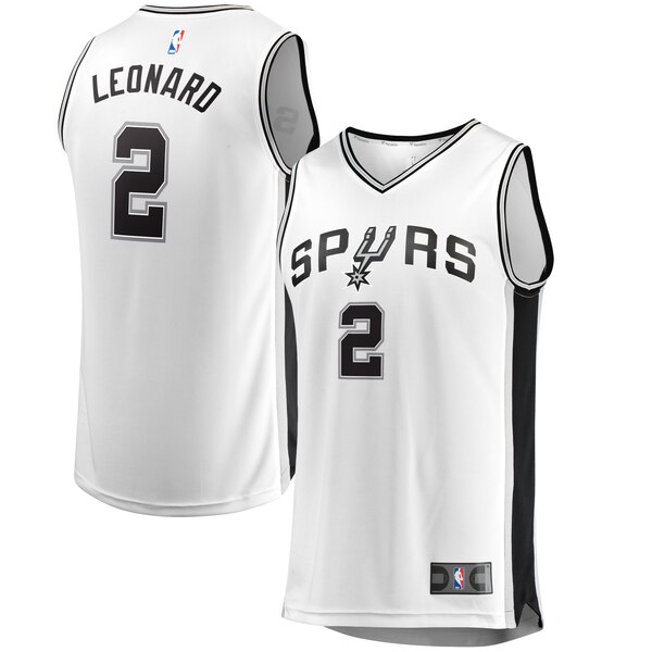 maglia basket kawhi leonard 2 2019-2020 san antonio spurs bianca