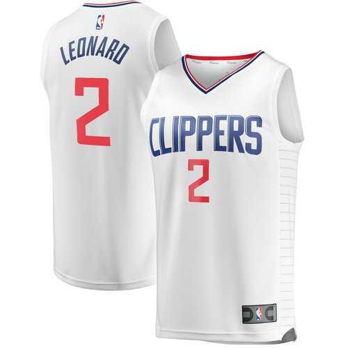 canotta nba Kawhi Leonard 2 2019 los angeles clippers bianca