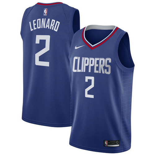 canotta nba Kawhi Leonard 2 2019 los angeles clippers blu