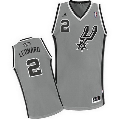 maglia nba kawhi leonard 2 san antonio spurs rev30 grigio