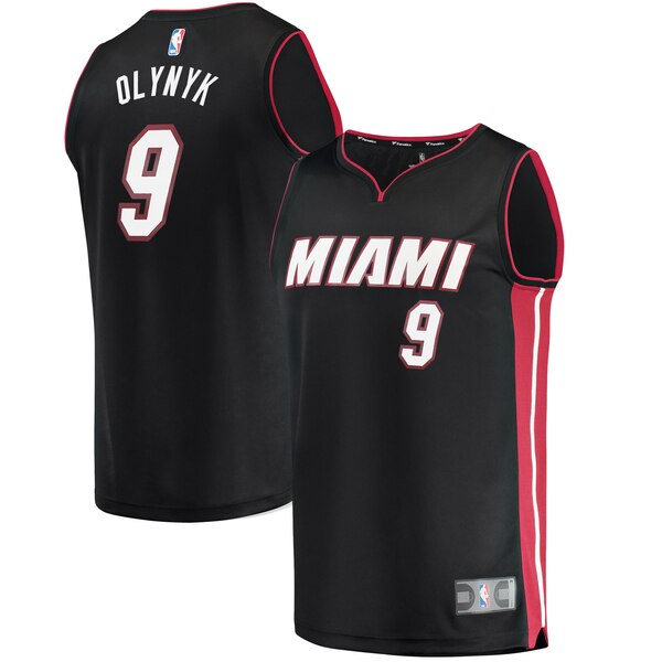 maglia kelly olynyk 9 2020 miami heat nero