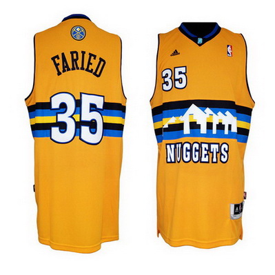 maglia kenneth faried 35 denver nuggets rev30 giallo