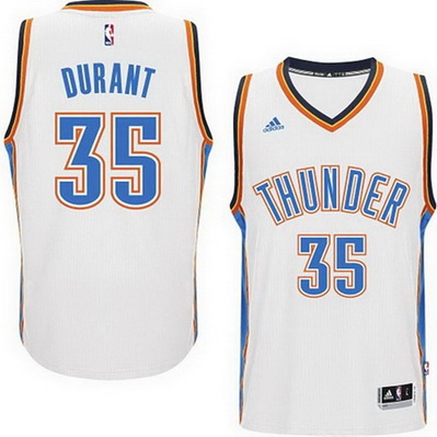 maglia nba kevin durant 35 2015 oklahoma city thunder bianca