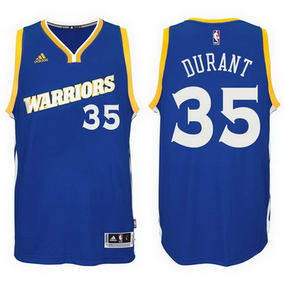 canotta basket kevin durant 35 2016-2017 golden state warriors blu