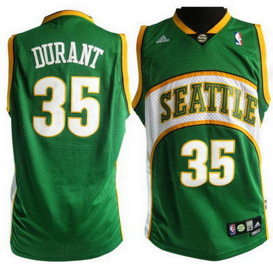 maglia basket kevin durant 35 seattle supersonics retro verde